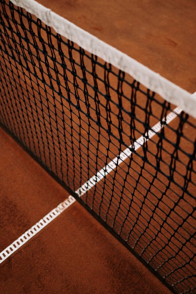 white net on brown surface